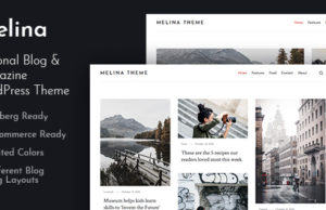 Melina – Persönliches Blog & Magazin WordPress Layout