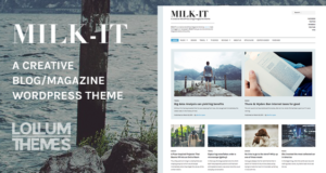 Milk-It – Kreatives WordPress-Blog- / Magazinthema