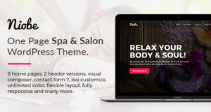 Niobe – Spa & Salon WordPress Vorlage