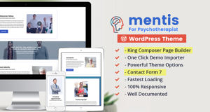 Psychologe – WordPress Vorlage Mentis für Therapeuten, Psychiater und Lebensberater