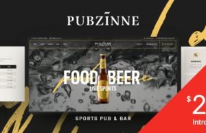 Pubzinne – Sports Bar WordPress Vorlage