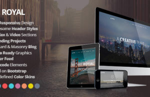 Royal – Responsive One Page Parallax WordPress-Template