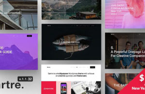 Sartre – Responsive Mehrzweck-WordPress-Template für Kreative