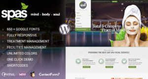 Spas | Gesundheit und Schönheit WordPress Template
