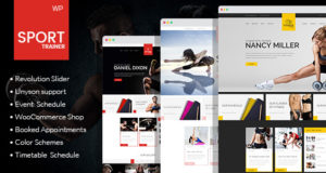 Sporttrainer – Boxen, Yoga und Crossfit WordPress Vorlage