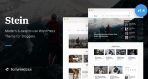 Stein ~ TailwindCSS WordPress Template für Blogger