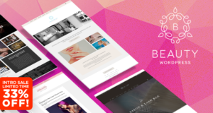 WP Beauty WordPress Layout – Day Spa, Salon, Friseurladen, Modeblog & mehr