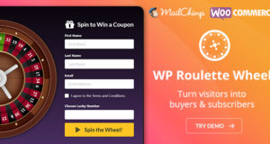 WP Roulette Wheel – Drehen Sie, um WooCommerce Coupons zu gewinnen