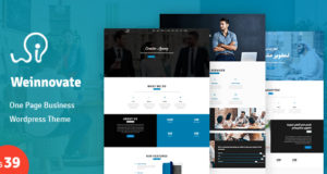 Weinnovate – Einseitiges Business WordPress Layout