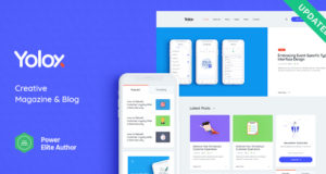 Yolox | Modernes WordPress-Blog-Layout für Business & Startup