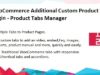 Zusätzliches Plugin für benutzerdefinierte Produktregisterkarten - Manager für Produktregisterkarten