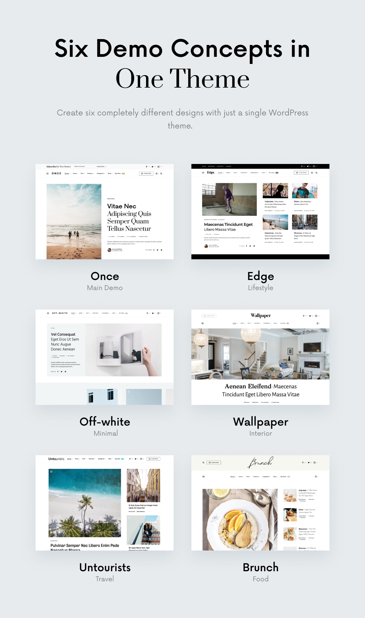 Einmal - Sauberes und elegantes WordPress-Blog-Thema - 2