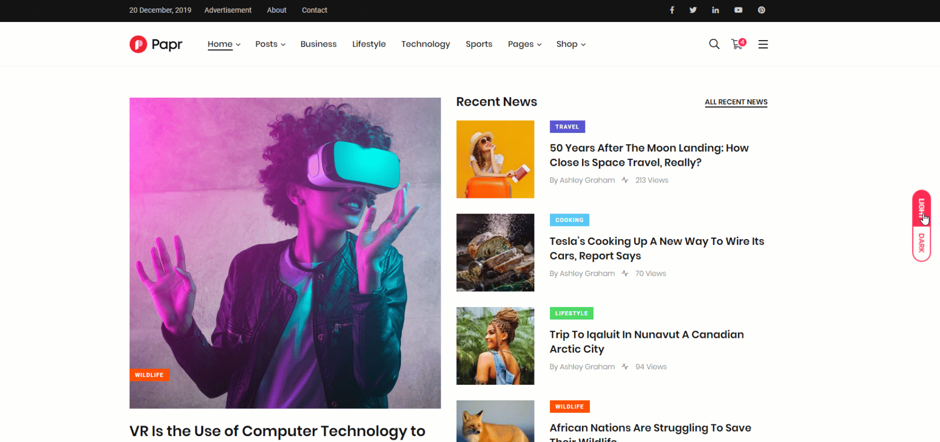 Nachrichtenmagazin Papr - Nachrichtenmagazin WordPress Theme - 6