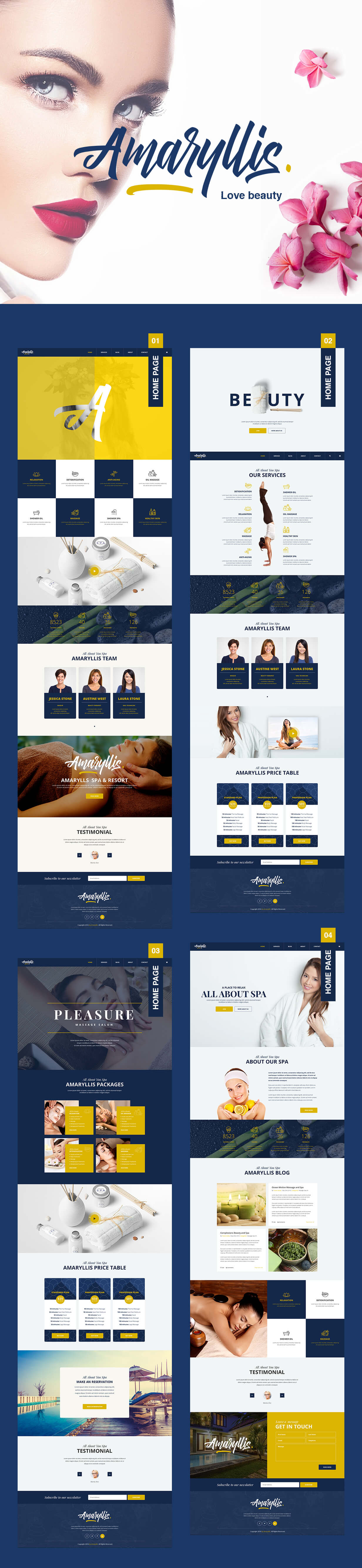 Amaryllis - Beauty / Spa WordPress Theme - 1