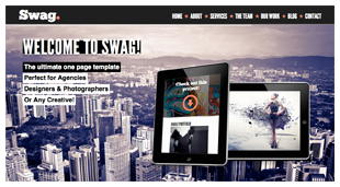 Swag - One Page Parallax WordPress Theme - 1