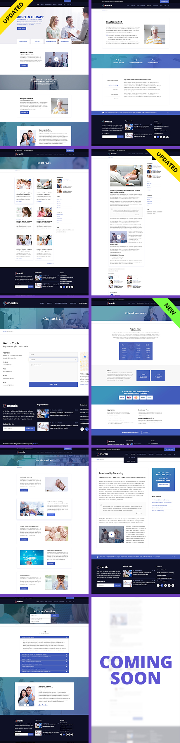 Psychologe - WordPress Theme Mentis für Therapeuten, Psychiater und Lebensberater - 2
