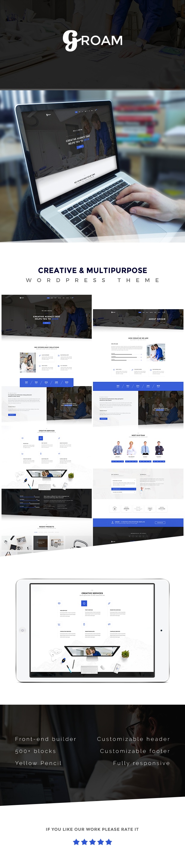 Groam - WordPress-Theme für Finanzunternehmen - 1