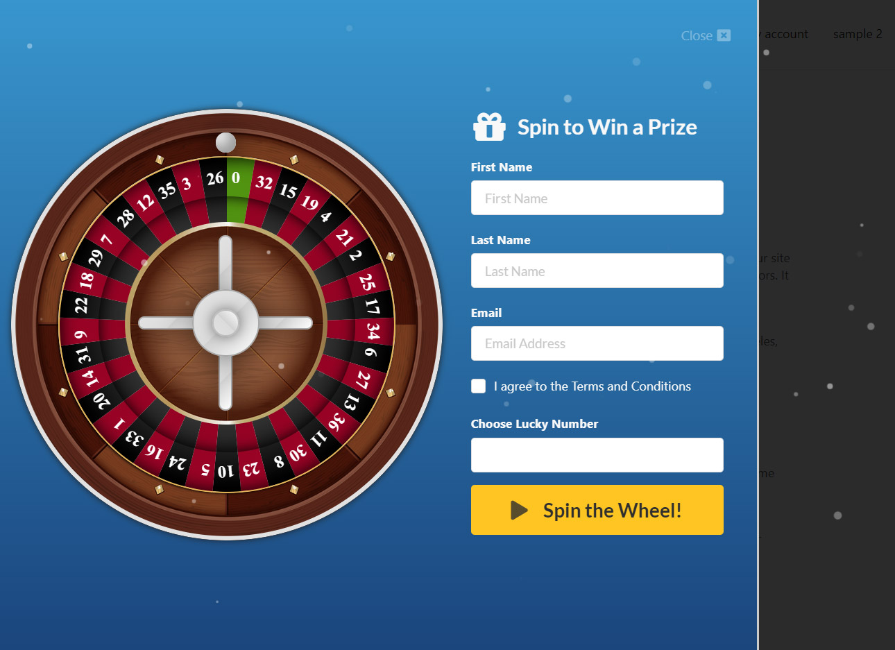 WP Roulette Wheel - Drehen Sie, um WooCommerce Coupons zu gewinnen - 5