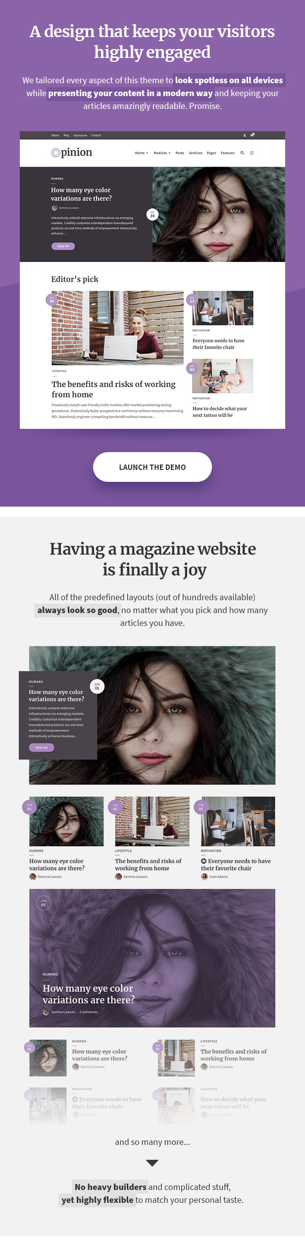 Meinung - Modern News & Magazine Style WordPress Theme