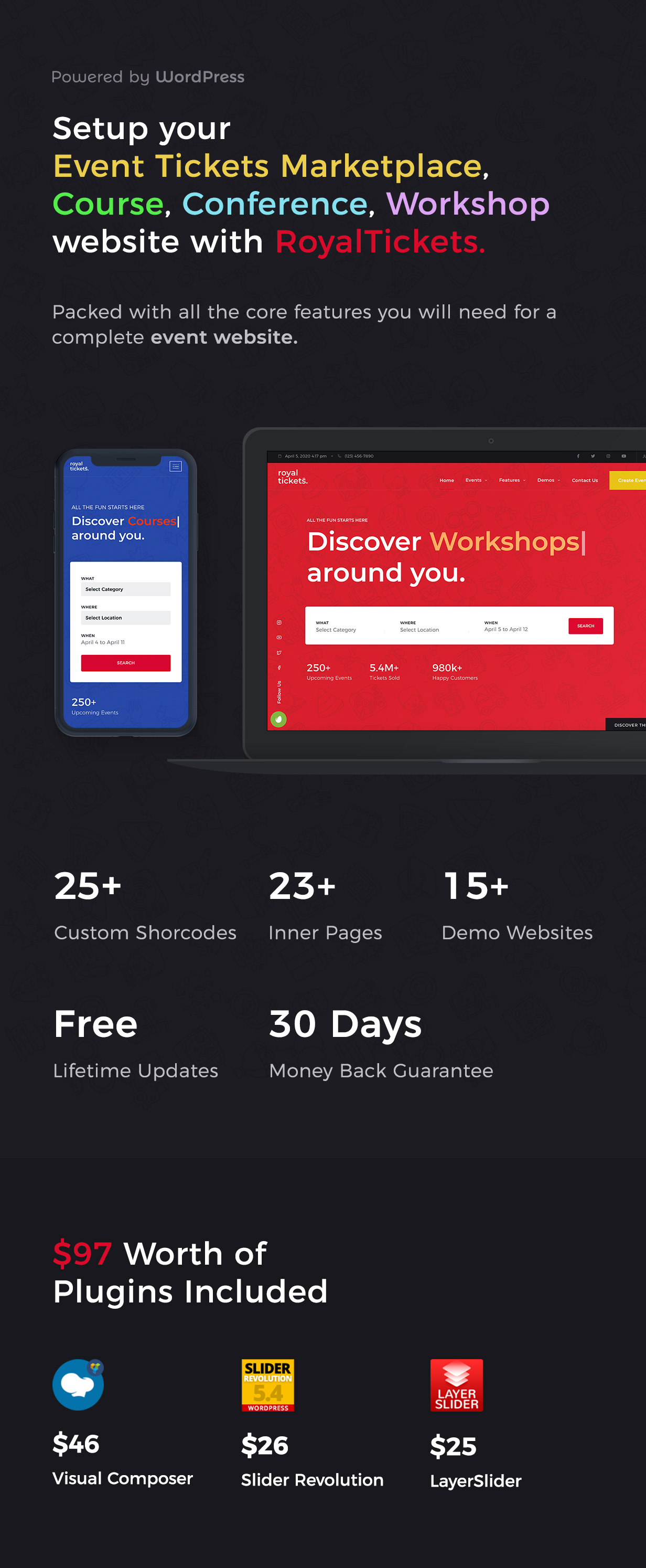 RoyalTickets - Events Buchung WordPress Theme - 4