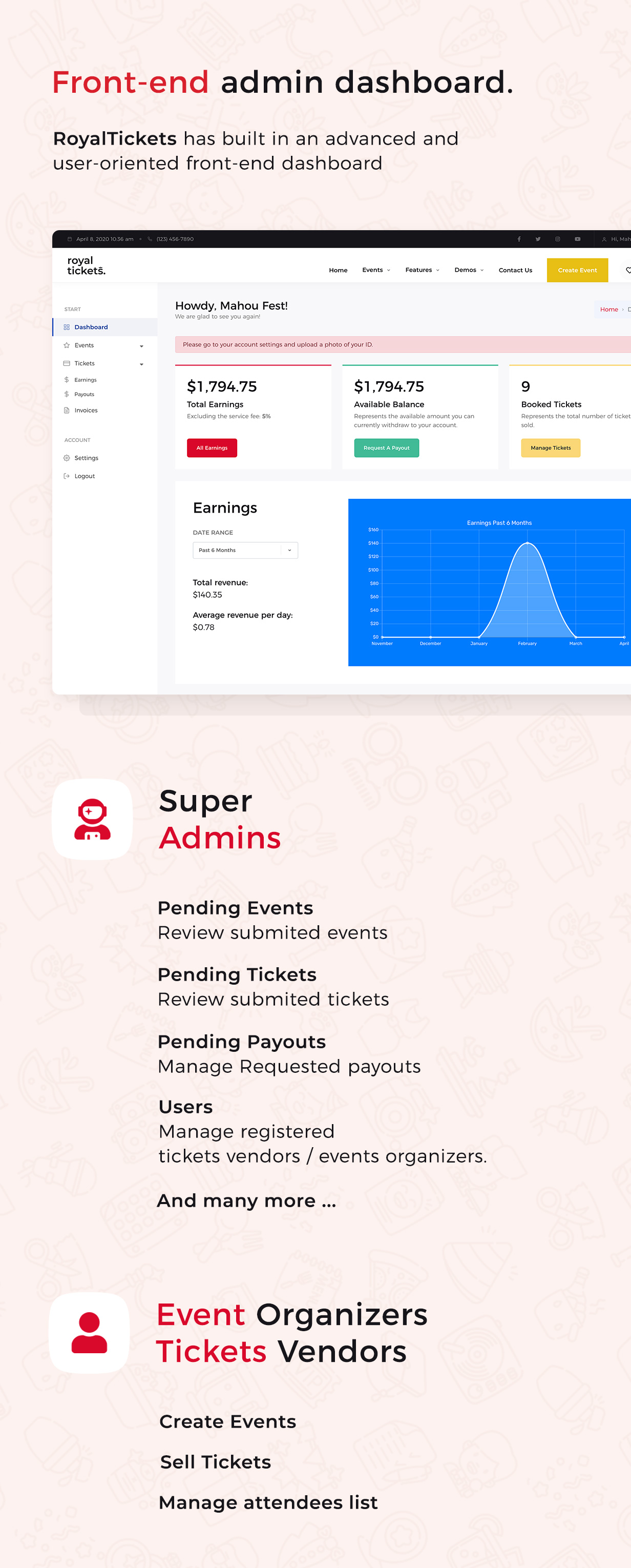 RoyalTickets - Events Buchung WordPress Theme - 8