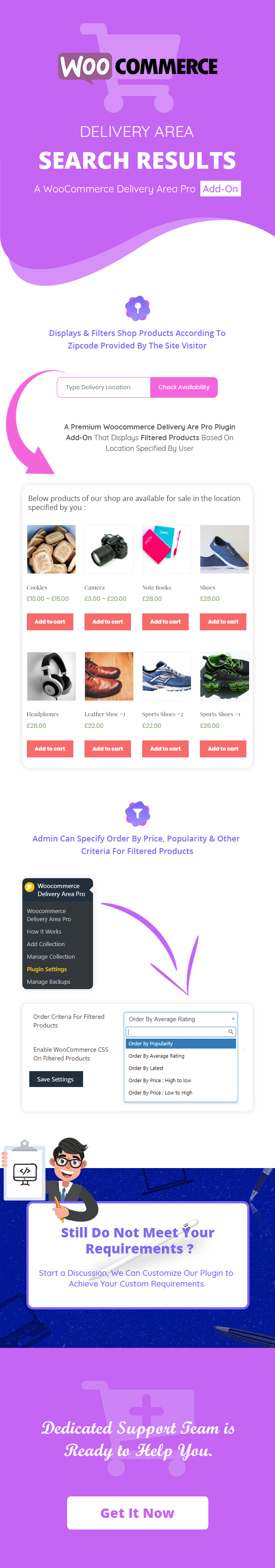 Woocommerce Delivery Area WordPress Plugin