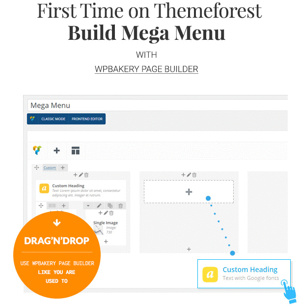 Erstellen Sie Mega-Menüs mit Visual Composer