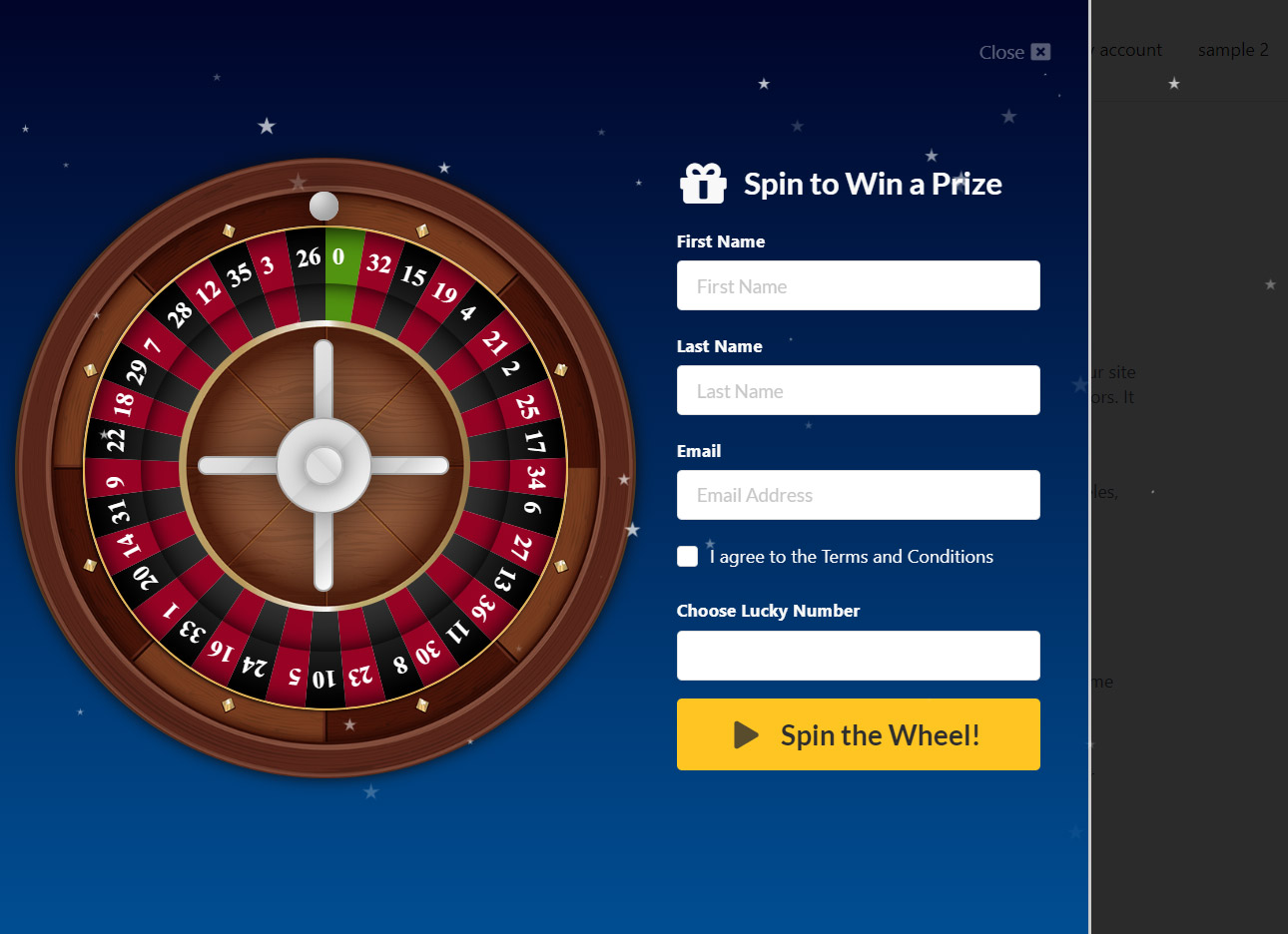WP Roulette Wheel - Drehen Sie, um WooCommerce Coupons zu gewinnen - 3