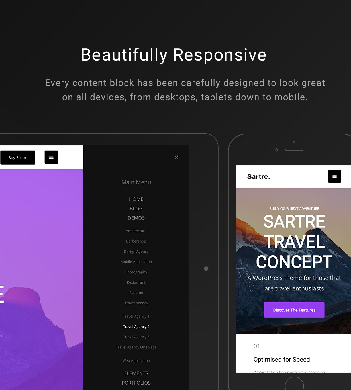 Sartre - Responsive Mehrzweck-WordPress-Theme für Kreative - 3