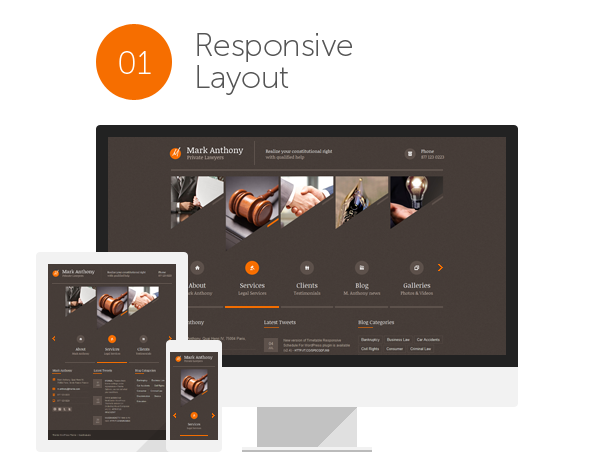 Anwalt, Anwalt, Unternehmen, Recht, Recht und Anwalt WordPress Theme