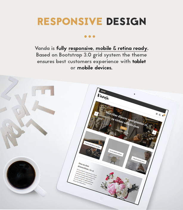 Vanda Blog Theme - Responsive Design