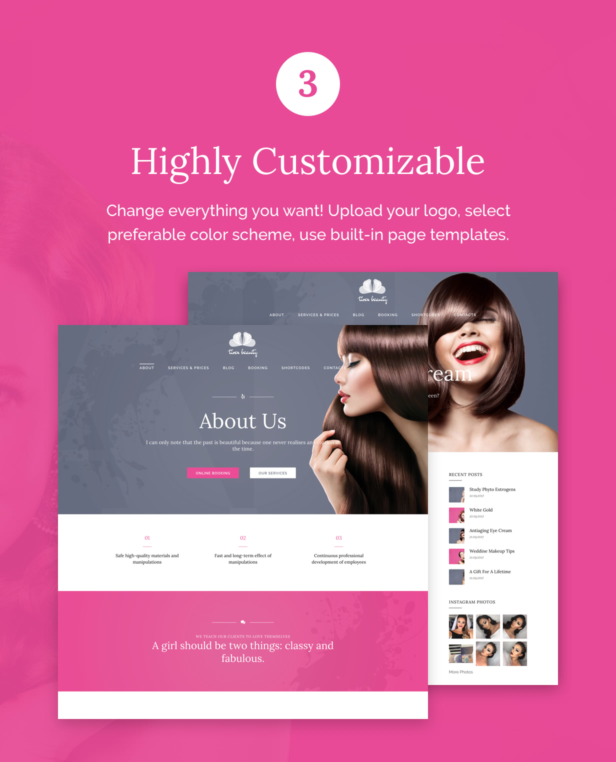 Tirex Beauty - WordPress-Theme für Schönheitssalons - 4