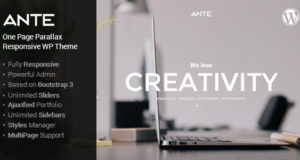 Ante – Das ultimative WordPress-Parallaxenthema