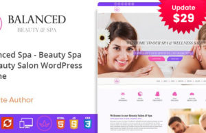 Balanced Spa – Salon, Spa WordPress-Thema