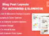 Blogpost-Layouts für Gutenberg und Elementor