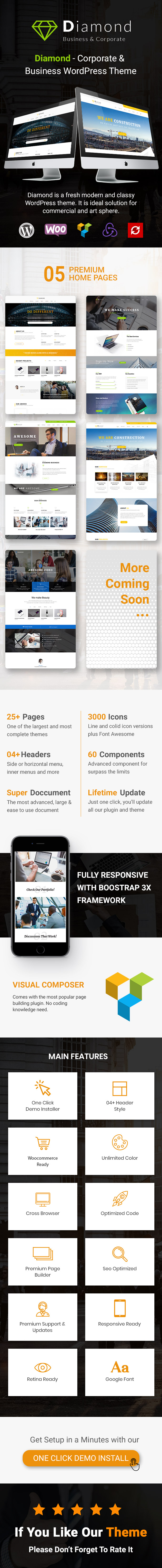 Diamond - Business & Corporate Responsive WordPress-Theme