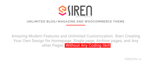 Sirene - Nachrichtenmagazin Elementor WordPress Theme - 1