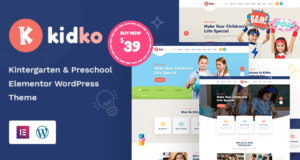 Kidko – Kindergarten & Babypflege WordPress Vorlage