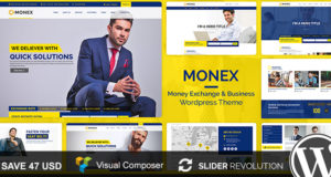 Monex – Geldwechsel & Finanzen Business WordPress Vorlage