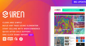 Sirene – Nachrichtenmagazin Elementor WordPress Vorlage