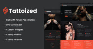 Tattoized – Tattoo Salon WordPress Layout