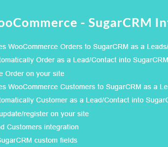 WooCommerce – SugarCRM-Integration