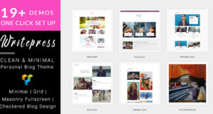 Writepress Personal Blog und Magazin WordPress Layout