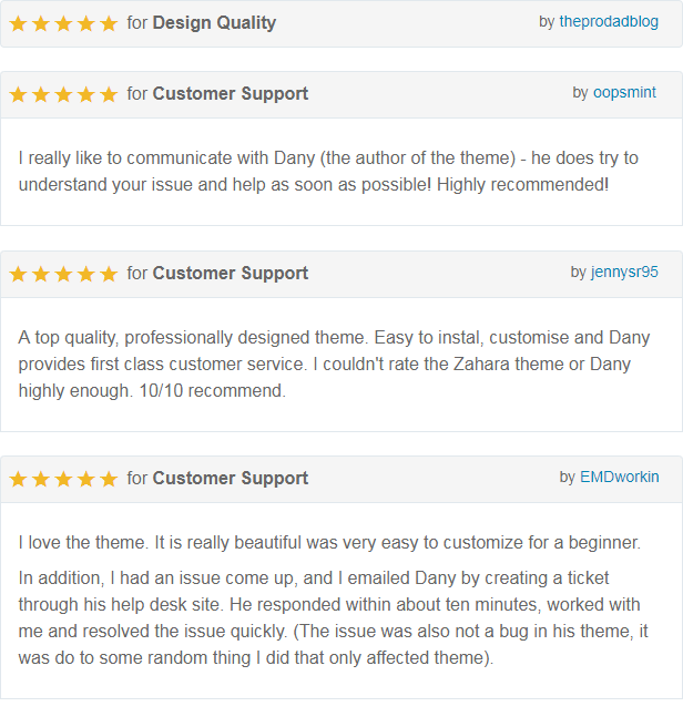 Zahara - Ein WordPress Blog & Shop Thema - 1