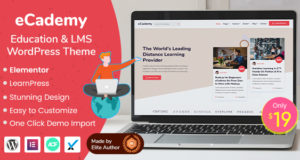 eCademy – Bildung & LMS WordPress Layout