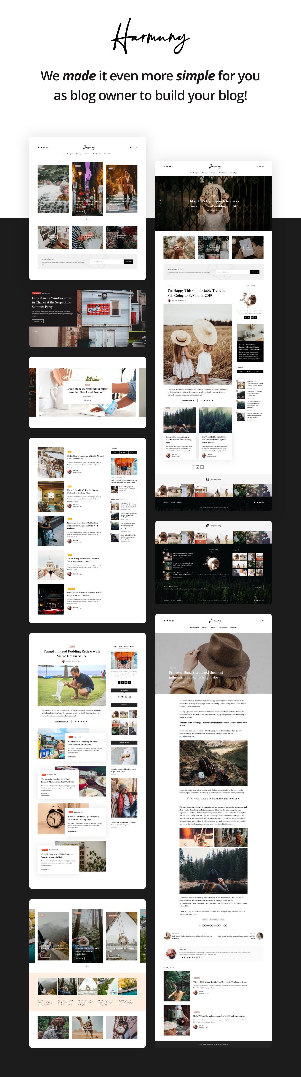 Harmuny - Modernes WordPress-Blog-Thema - 1