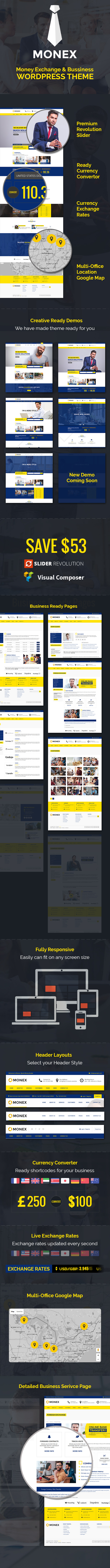 Monex - Geldwechsel & Finanzen Business WordPress Theme - 2