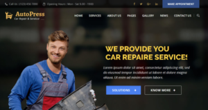 AutoPress – Autoreparatur & Services WordPress Template