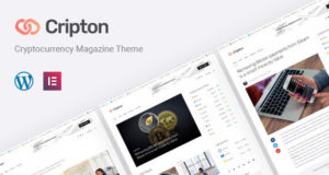 Cripton | Kryptowährung Elementor Magazine WordPress Layout