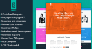 ENDLOS – Einseitiges / mehrseitiges WordPress-Template